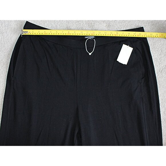 Eileen Fisher NWOT -  Slouchy Ankle Pants in Fine Tencel Jersey, Black, 2X Plus - Picture 8 of 12